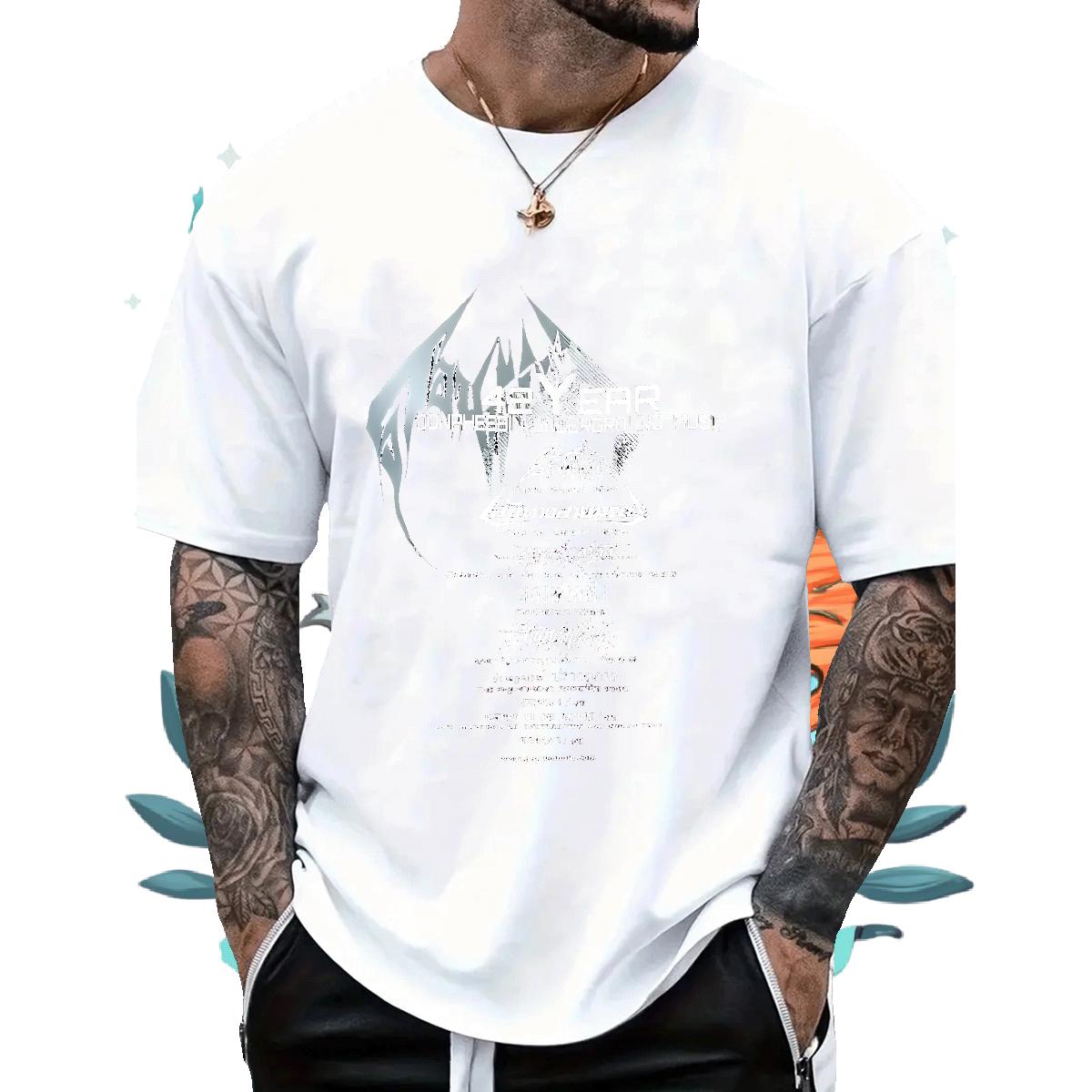 Classic Casual T Shirt For Man Custom Printing Tshirts Casual Beach Breathable Crew Neck Brand Tees Shirts