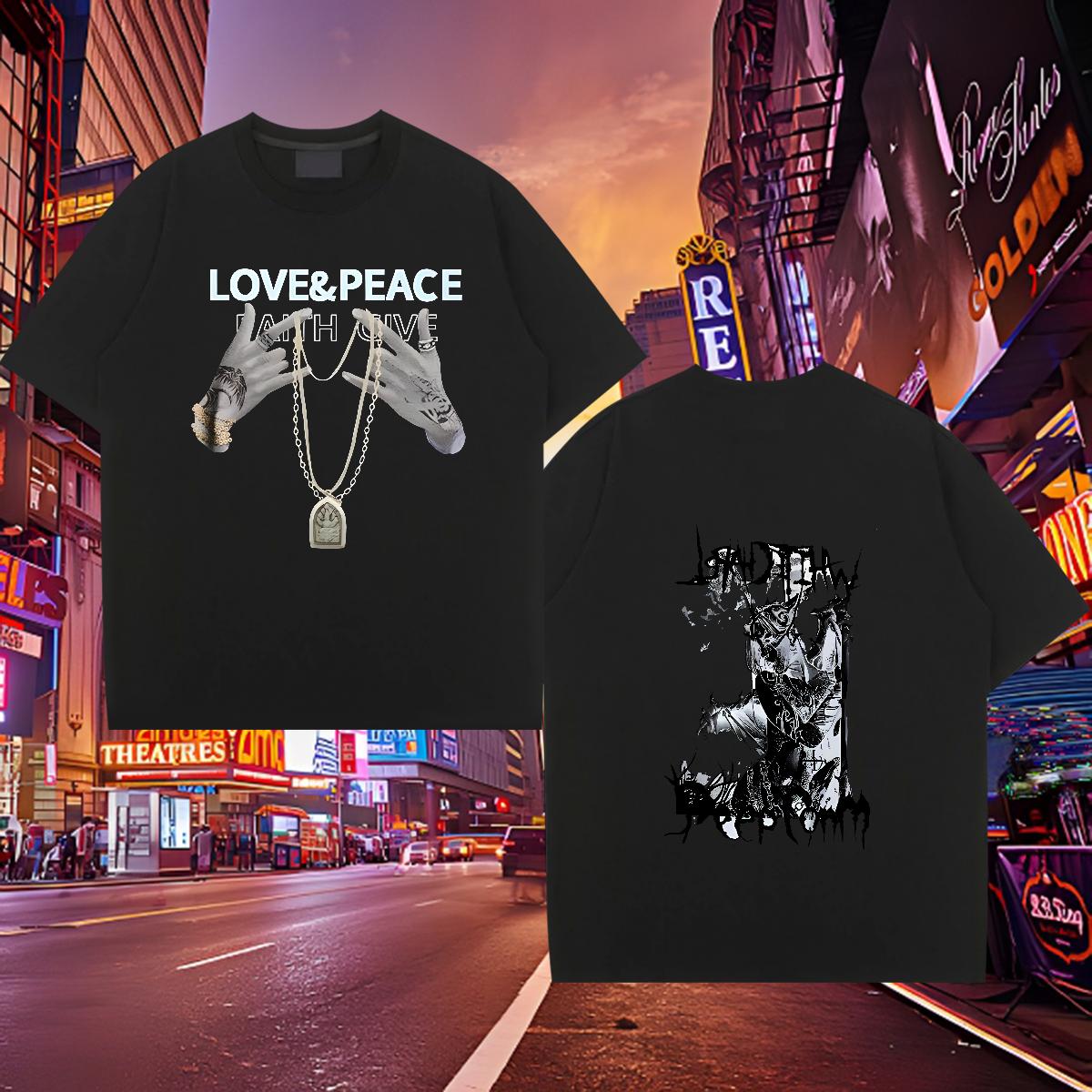 Designer Fashion T Shirts Men Plus Size Custom Men Tops Tees Casual Beach O-Neck Short Sleeve Cotton Loose Clothes