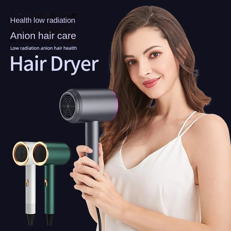 Colorful 3 Speed And Cold Hair Dryer Portable Electric Negative Ion Professional Hammer Hair Dryer For Salon Home el 240530