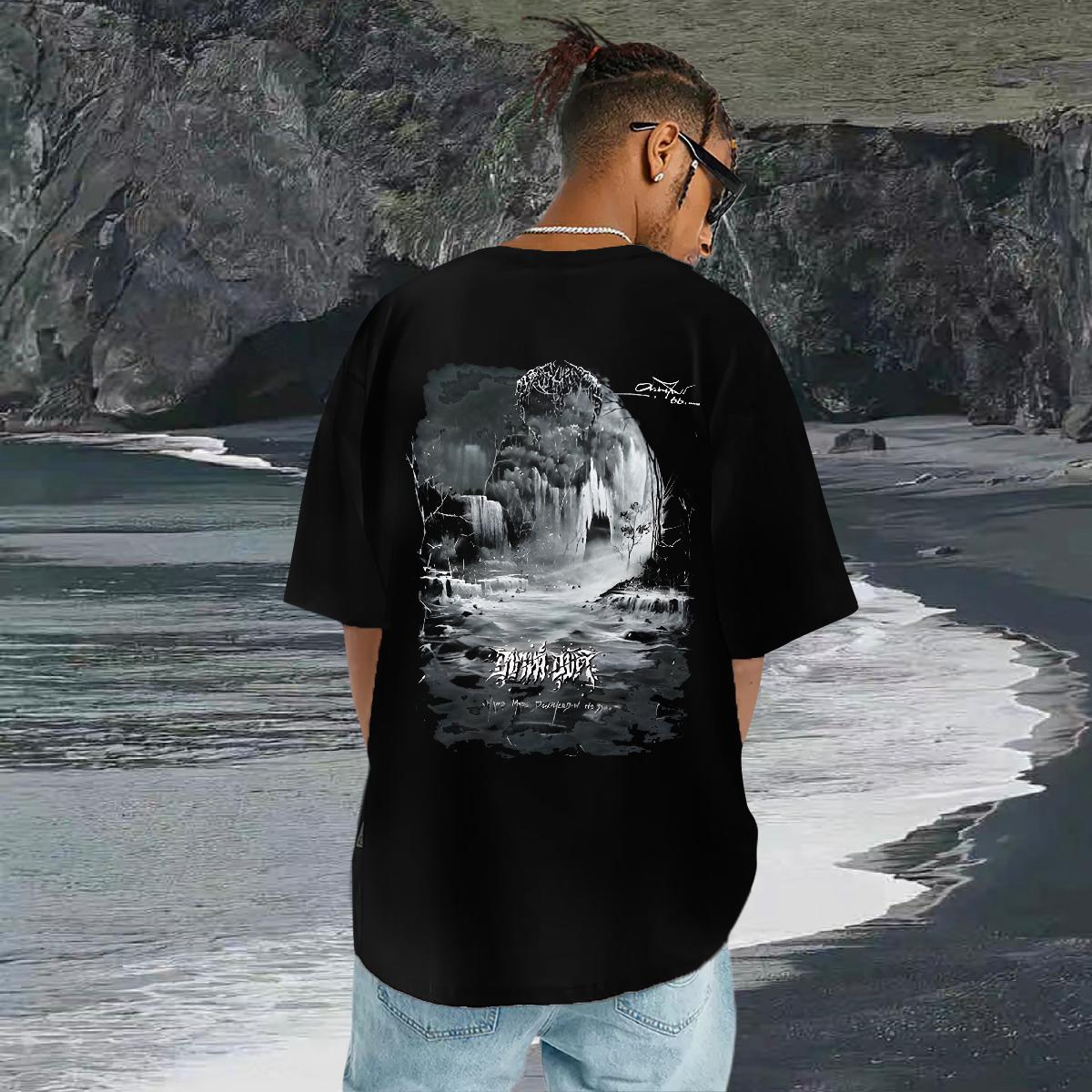 Fashion New T-Shirts for Men Customized Print Mens Tshirts Casual Daily Wear Crew Neck Cotton Popular Clothings