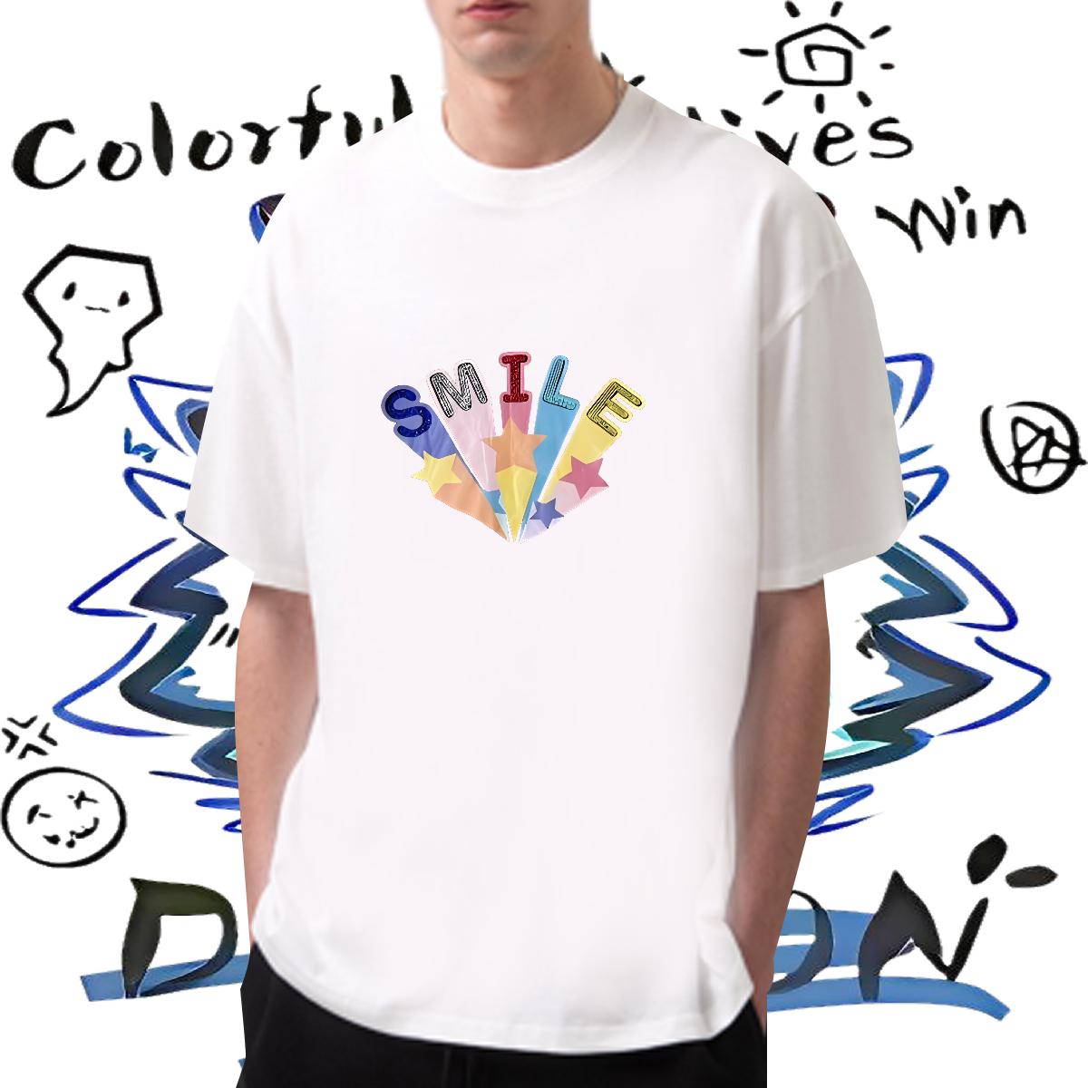 Classic Casual T Shirts Men Custom Print Oversized Mens Tshirts Daily Outfit Cotton Breathable Short Sleeve Wholesale Top Tees