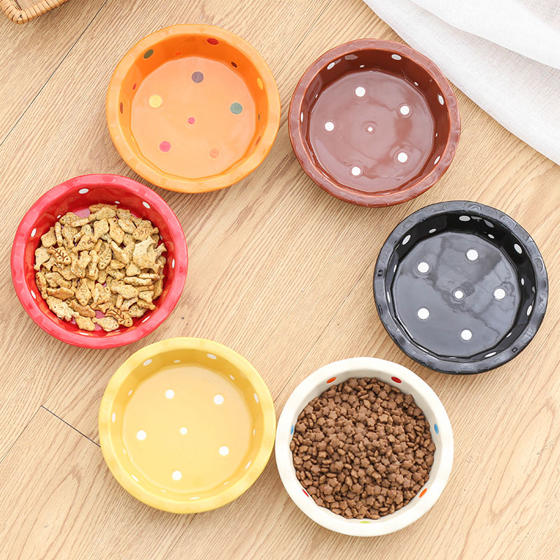 2025 new Ceramic Cats Feeding And Water For Pet Feeder Drinker Puppy Dog Food Dishes Eatting Bowl Porcelain Cat Supplies Accessories