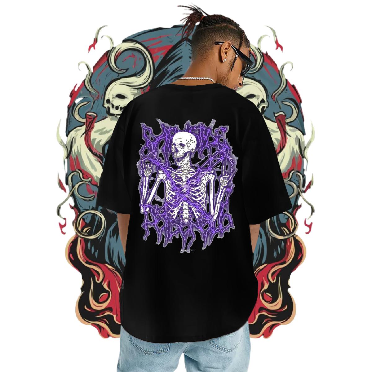 2024 Designer Men T Shirts Black Oversized Couples T Shirts High Street Hip Hop Cotton Breathable Loose Fit Clothings