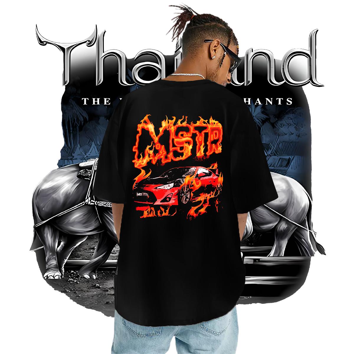 Designer Fashion Men T Shirts DIY Men Tees High Street Hip Hop Short sleeve Cotton Soft Loose Tops Tees