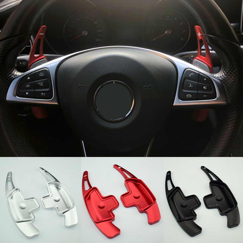 Steering Wheel Aluminum Shift Paddle Blade For Mercedes Benz A B C E GLE Class W176 W205 W246 C117 W218
