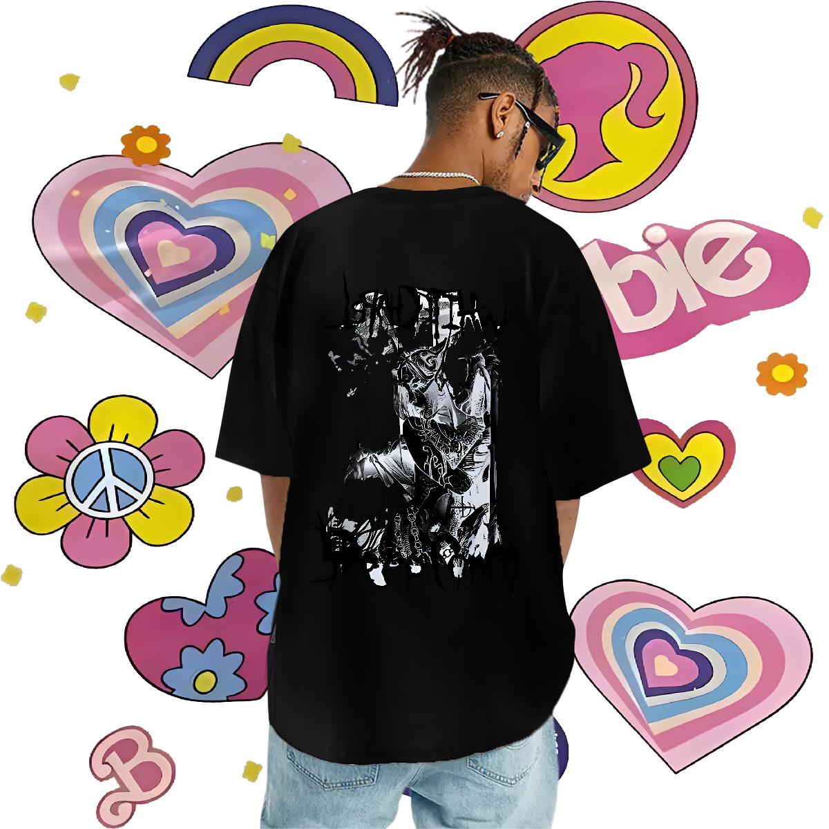 Customized T-Shirts for Men DIY Men Tshirts Hip Hop Crew Neck Cotton Breathable Cool Tops Tees