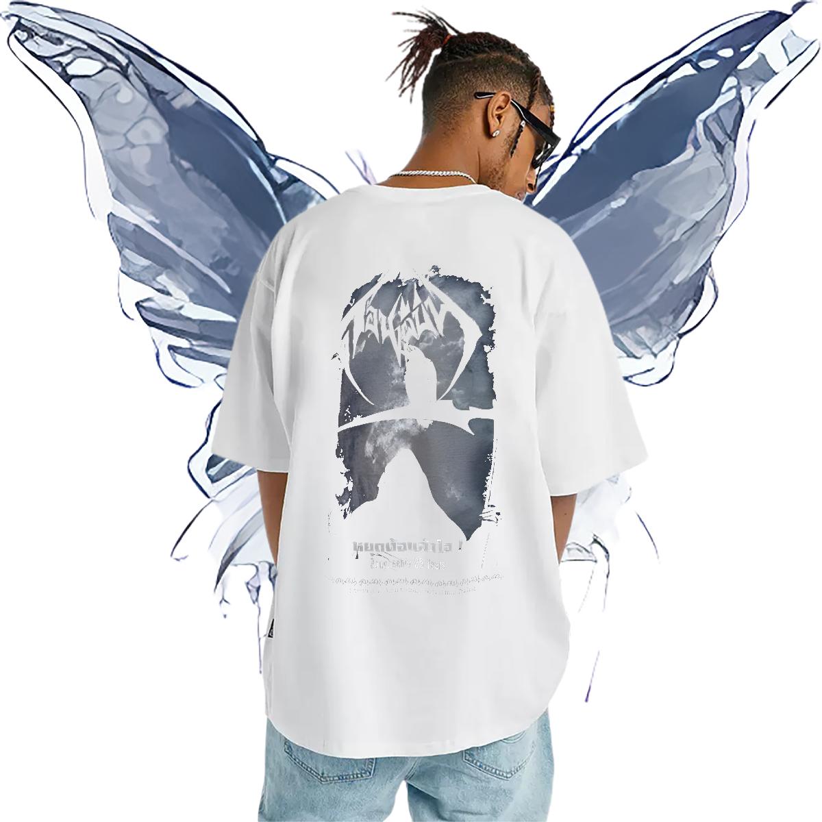 DIY Customized T Shirt For Man Oversized Men Tops Tees Casual Beach Crew Neck Cotton Loose Fit Tee Shirt