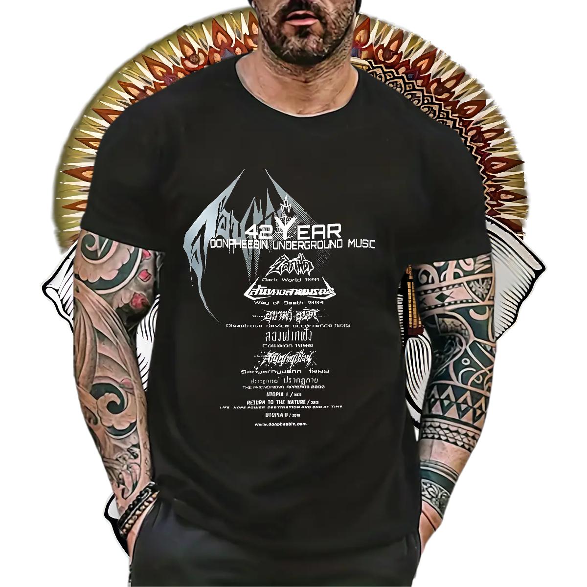 Casual New T-Shirts Custom Printing Men Clothes T-Shirt Beach Crew Neck Cotton Breathable Loose Fit Tees