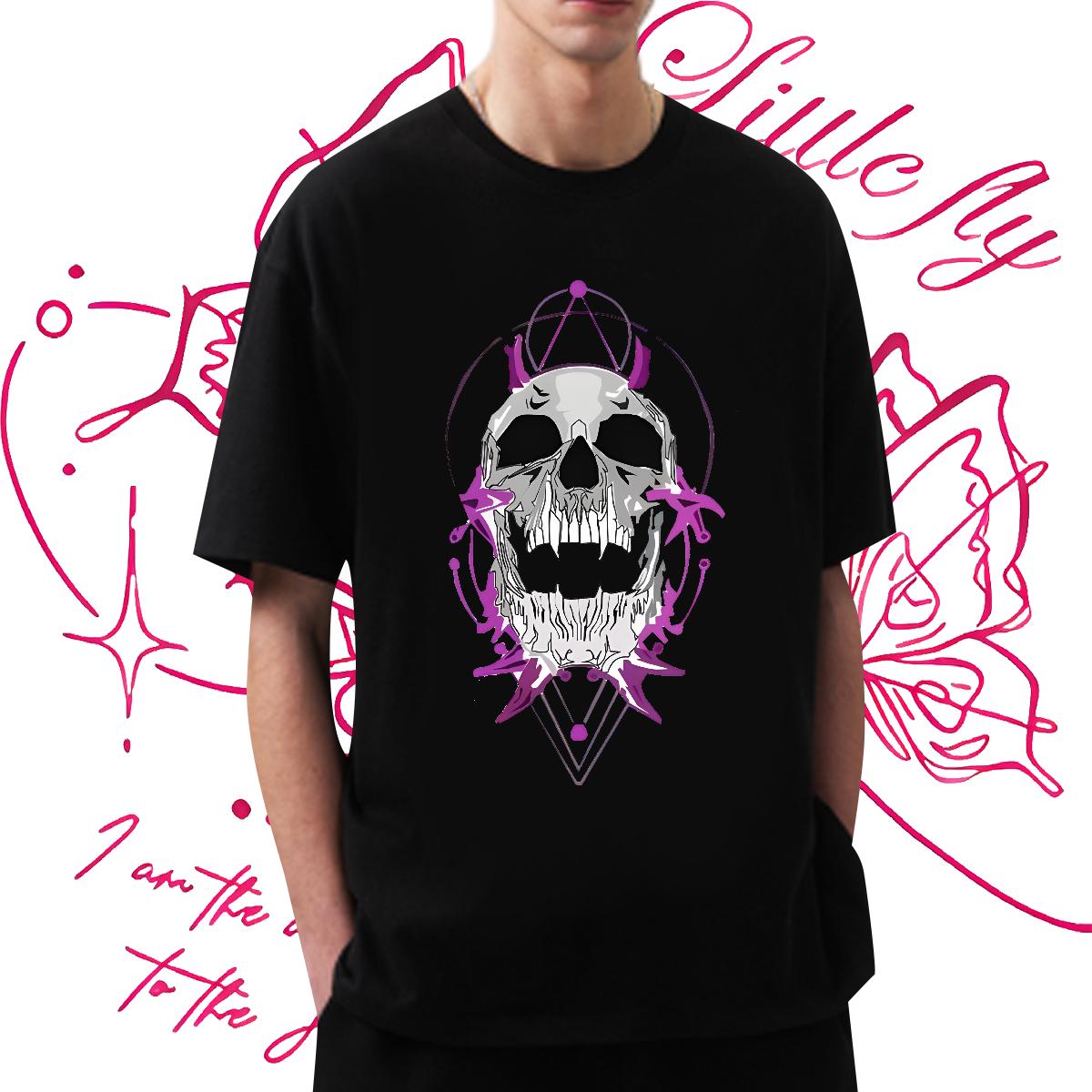 Fashion Casual Man T Shirts Cartoon Printing S-3XL Men Tops Tees Spring Summer Cotton Breathable Short Sleeve Unisex Tops Tees