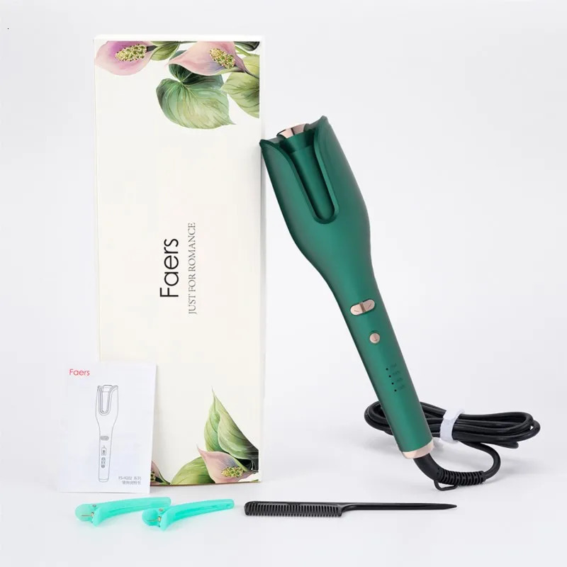 Hair Curler Button Curling Iron Negative ion Ceramic Rotating Wave Magic Hair Roller Spin Wand Hair Styling Tool 240530