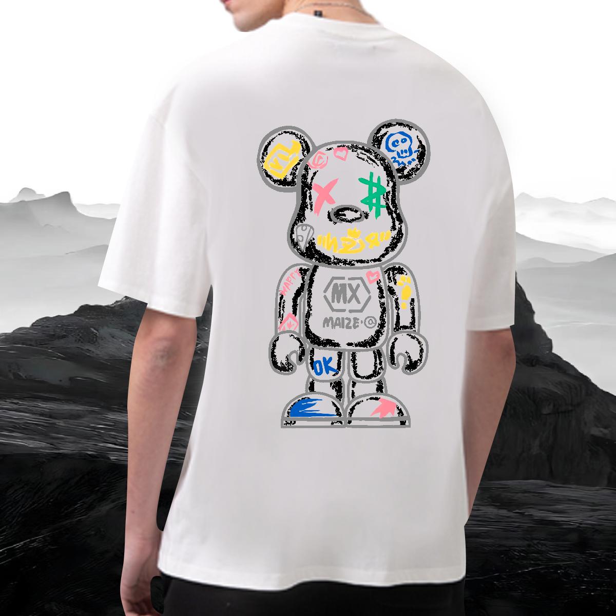 2024 Summer Men T Shirts Plus Size Custom Tshirts Casual O-Neck Short Sleeve Cotton Wholesale Clothes