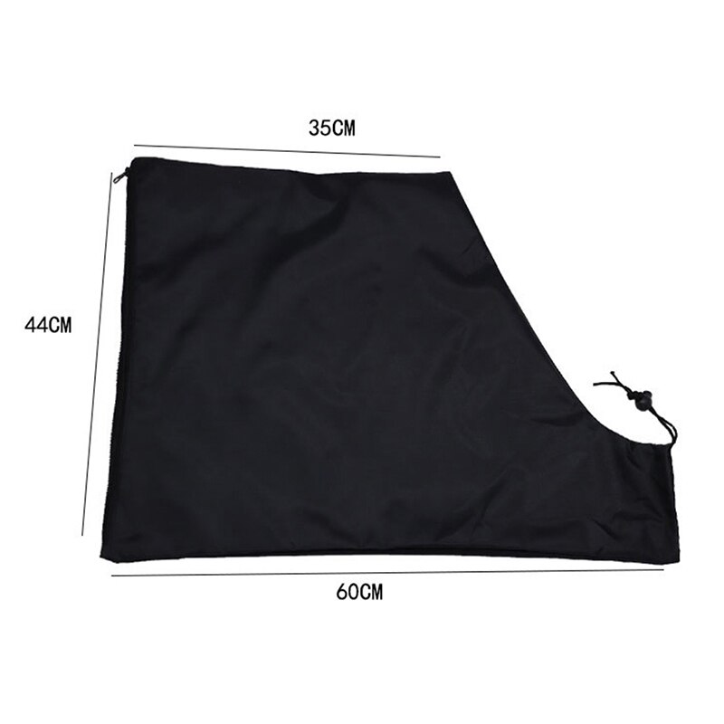 1pcs Leaf Blower Vacuum Solid Zippered Bag 44*60cm Black Vacuum Bag Waterproof Leaf Dust Storage Outdoor Gardening Tools