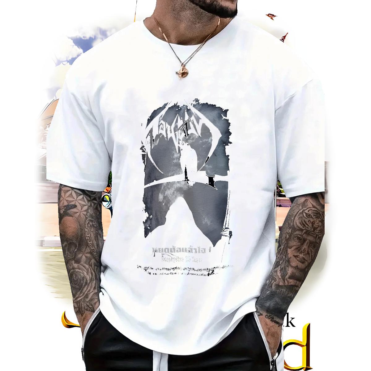 Fashion Design T-Shirts for Men Anime Men Clothes T-Shirt Summer Casual O-Neck Short Sleeve Cotton Unisex Tees