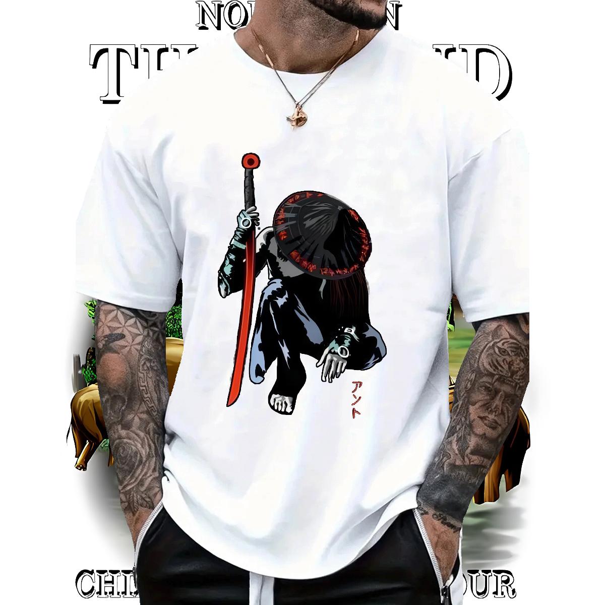 Fashion New T Shirt For Man Custom Print Plus Size Men Tees Street Casual Short Sleeve Cotton O-Neck Loose Clothings