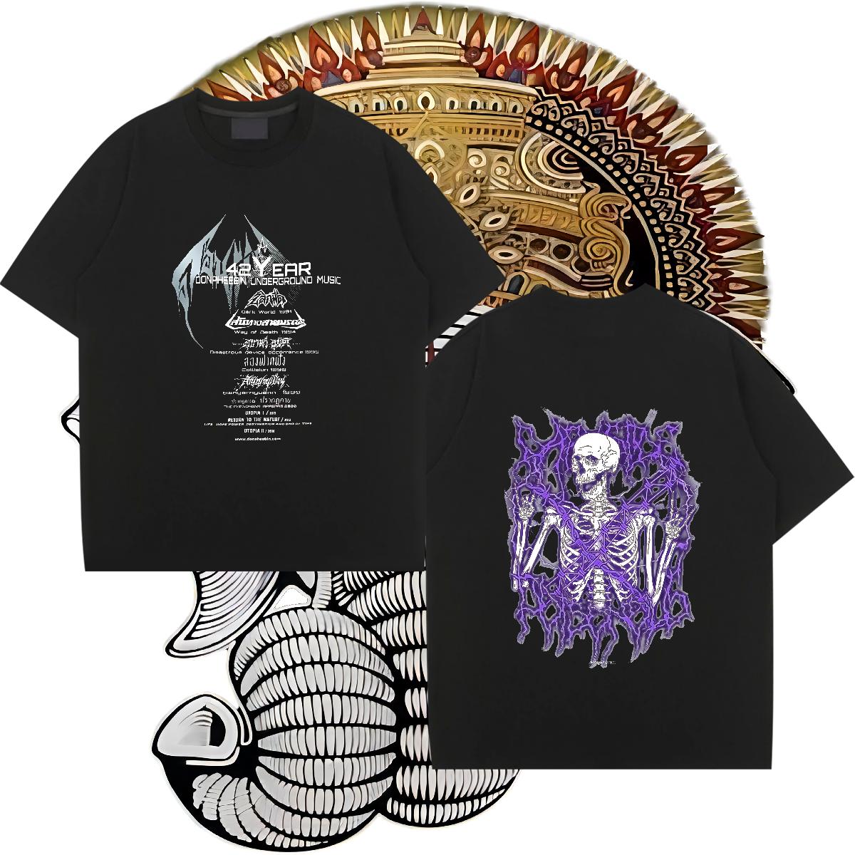 Casual New T-Shirts Custom Printing Men Clothes T-Shirt Beach Crew Neck Cotton Breathable Loose Fit Tees