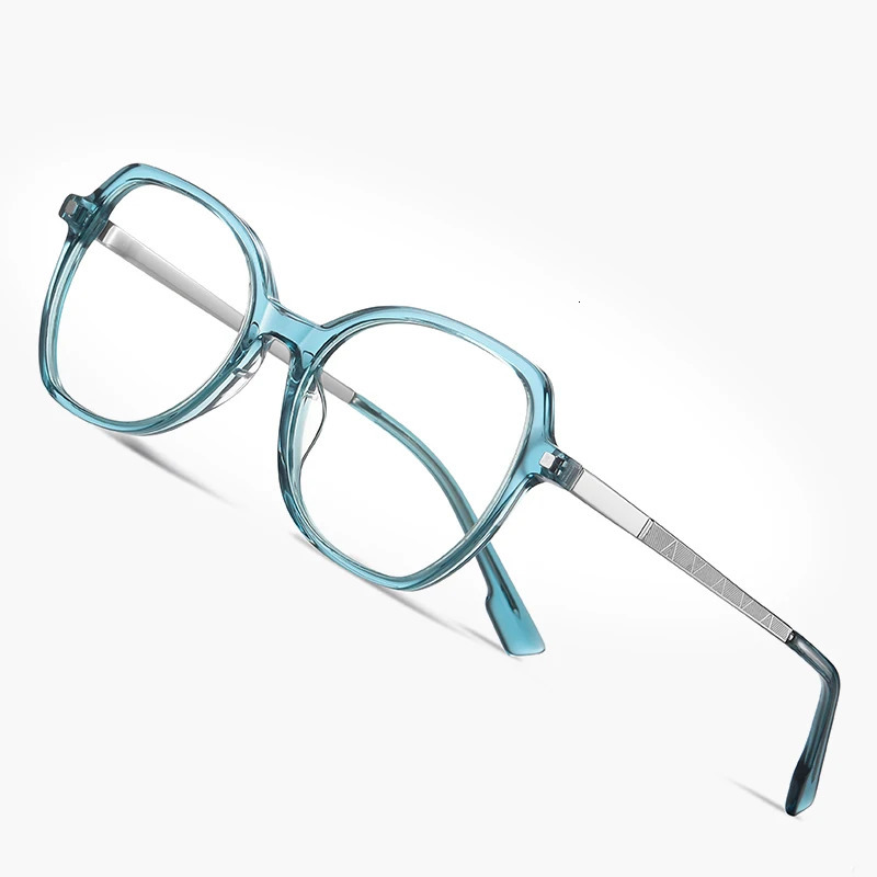 Gmei Optical Women Stylish Acetate Blue Light Blocking Computer Glasses Without Degrees Female Square Eyeglasses Frame BJ9225 240530