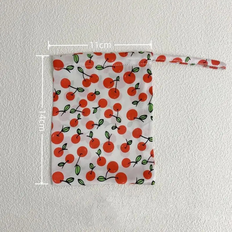 1Set 100% Silk Sleep Eye Mask with Matched 1PC Drawstring Bags for Travel 1PC Hair Scrunchie Floral Pattern Relax Aid Multicolor 240530