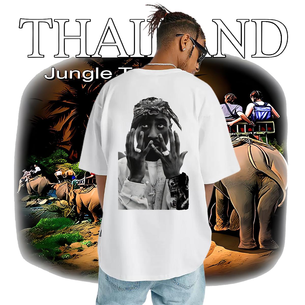 New T-Shirts DIY Printed Men Clothes T-Shirt Sport Cotton Breathable Soft Popular Tops Shirt