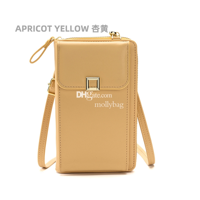 High quality women's designer fashionable retro phone bag practical crossbody shoulder bag multifunctional long leather wallet waterproof multi-c