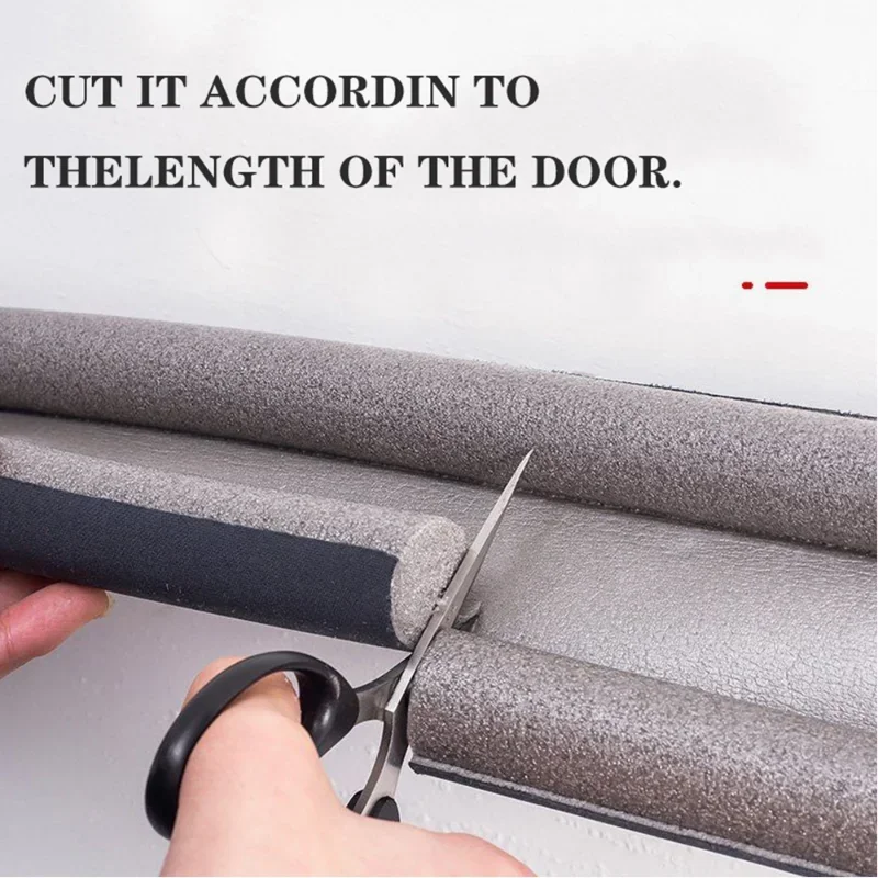 Self-Adhesive Under Door Draft Guard Stopper Sound Proof Reduce Noise Door Bottom Sealing Weather Strip Under Door Draft Guard