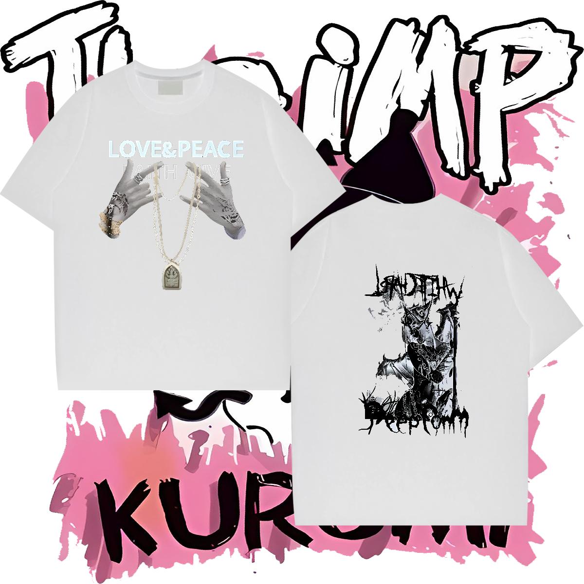 New Designer T-Shirts for Men Cartoon Print Men Clothes T-Shirt Outdoor Crew Neck Cotton Breathable Soft Wear