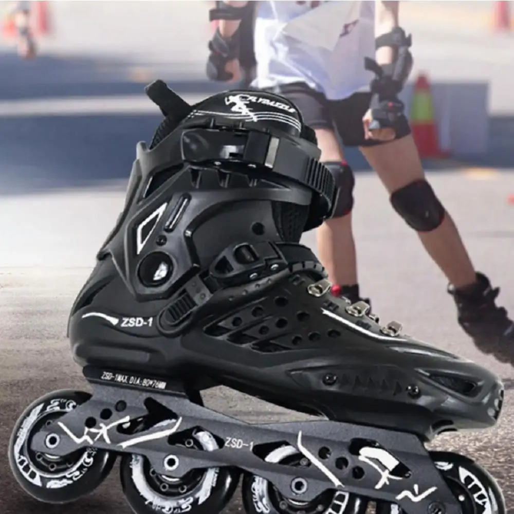 Inline Skates Professional Roller Skate Shoes Slalom Adult Skating Sliding Free Sneakers Patins 35 240528