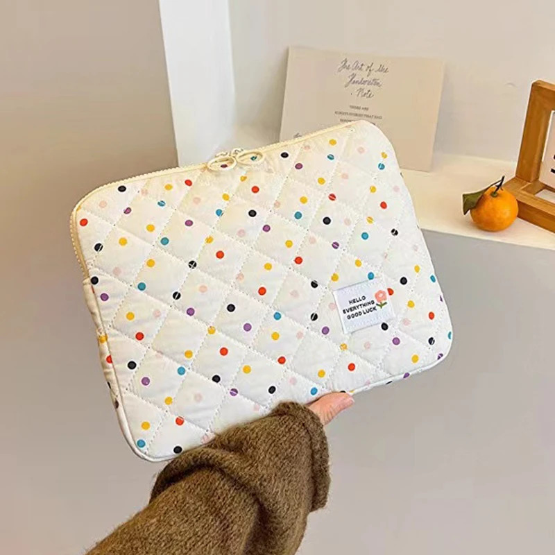 11-15.6 Inch Flower Pattern Shockproof Laptop Sleeve Table Cover for Macbook Ipad Pro 11 12.9 Air HP ASUS Laptop and Table Bags 240528