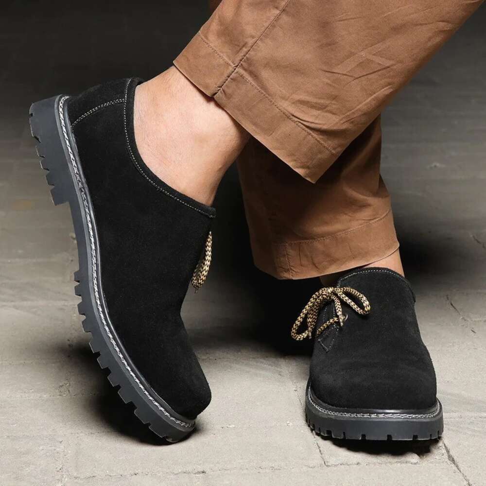 Ddmysports New Round Toe Low Heel Lace Up Men S Oversized Casual Shoes OUTDOOR