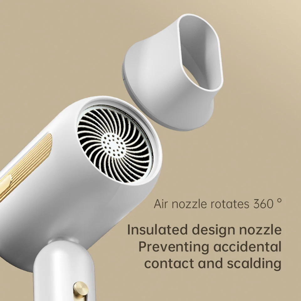 Electric Hair Dryers Professional Blow Dryer Negative Ionic Blow Hair Dryer For Home Appliance With Salon Style Small Size 240530