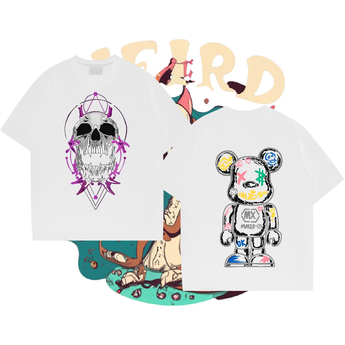 Classic Casual Men T Shirts Custom Print Oversized Men Tees Home Outdoor Short sleeve Cotton Soft Popular Clothings