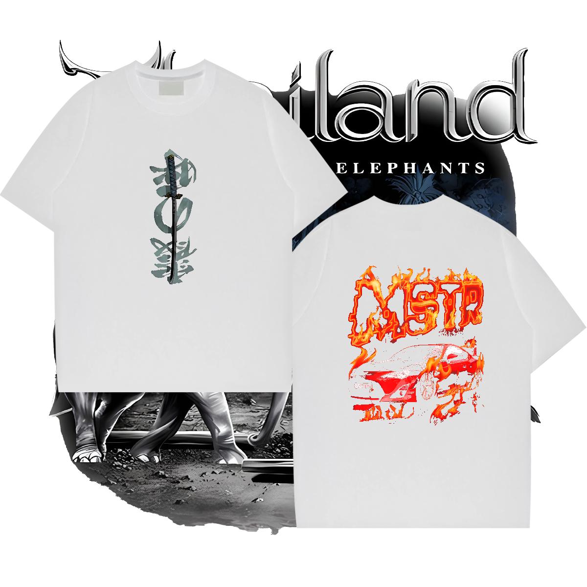 Designer Fashion Men T Shirts DIY Men Tees High Street Hip Hop Short sleeve Cotton Soft Loose Tops Tees