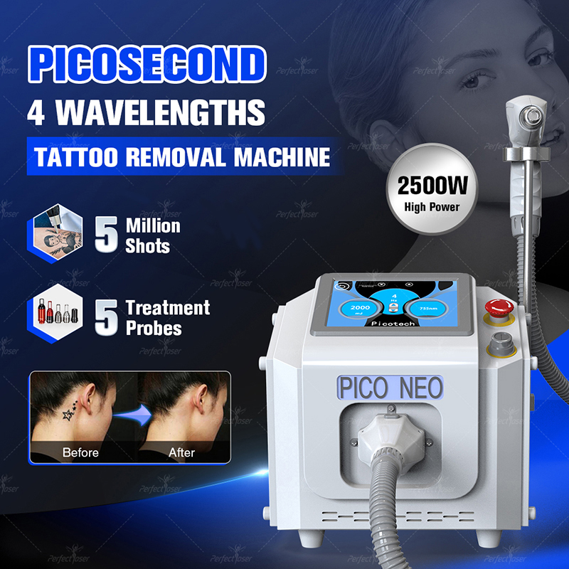 Perfectlaser Pico Laser Fda Q Switch Nd Yag Laser Tattoo Remove Dark Skin Spots Picosecond Honeycomb Laser 755 Speckle Removal Machine Free Shipment