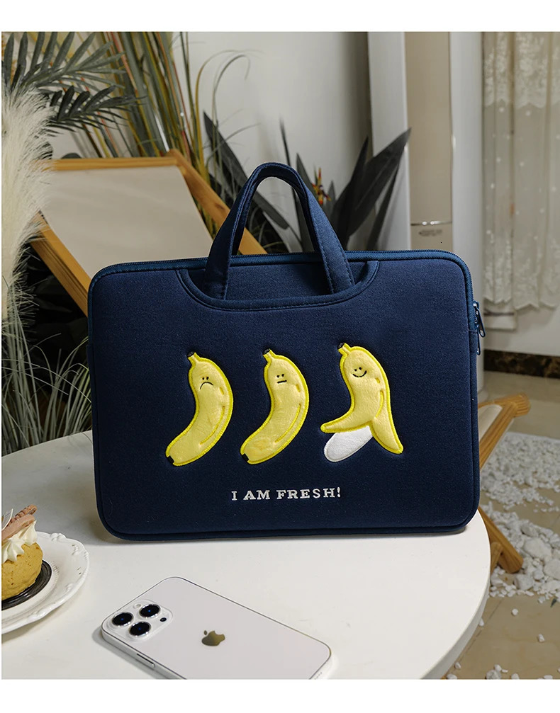 Cute Bear Laptop Bag Sleeve Handbag13.3 /13.6/14/15.6/16 Inch Portable Computer Sleeve Case for Macbook Ipad pro11/10.9/10.5 240528