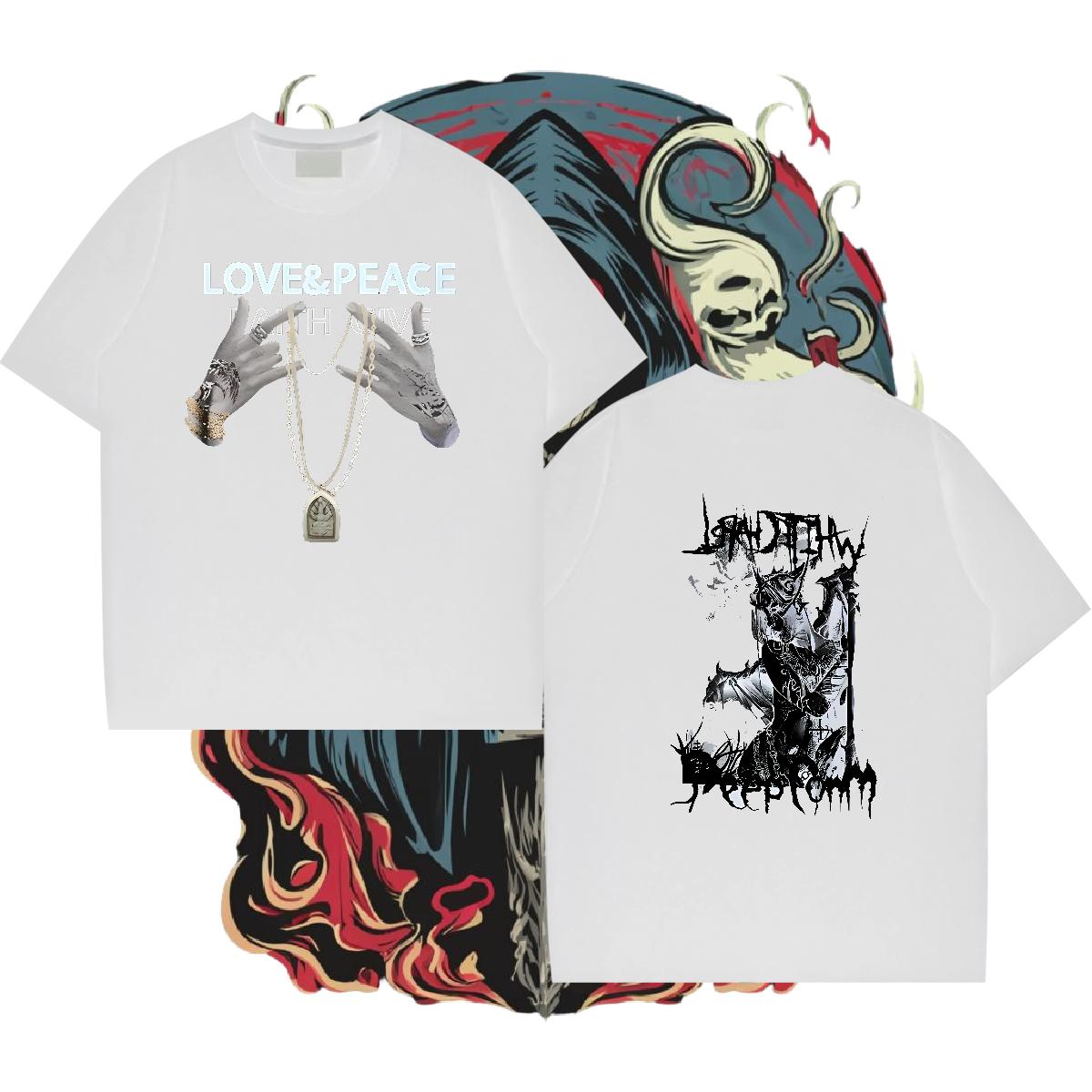 Casual New T-Shirts for Men Black White Men Tops Tees Home Outdoor Breathable Short Sleeve Classic Clothes