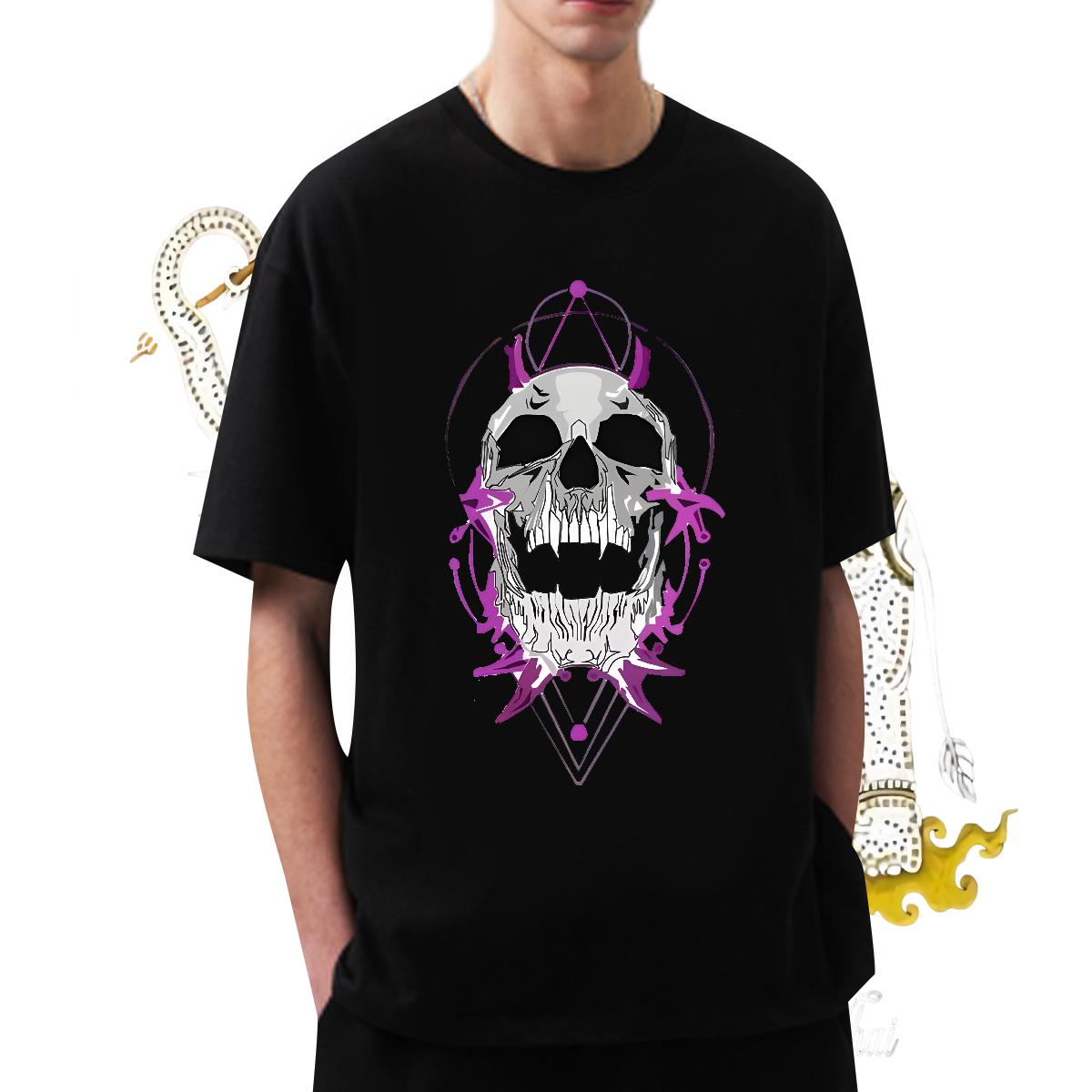 Brand T-Shirts Black Oversized Men Tshirts Home Outdoor O-Neck Short Sleeve Cotton Popular Tee Shirt