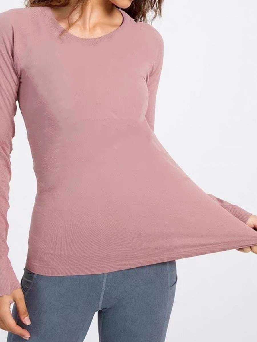 womens t sweatshirt long sleeved shirt Breathe Gym quick dry Seamless Long Sleeve Sports T-shirt Fiess Yoga Running Top Sportswear