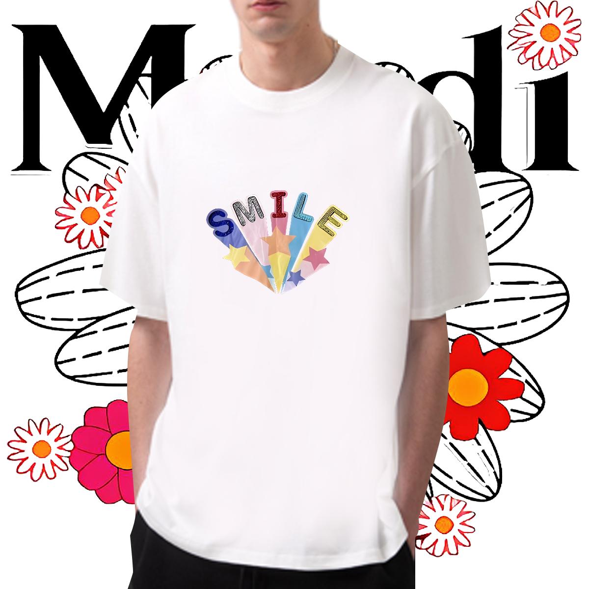 2024 T Shirt For Man Custom Cartoon Couples T Shirts Spring Summer Short Sleeve Cotton O-Neck Cool Design Tops Tees