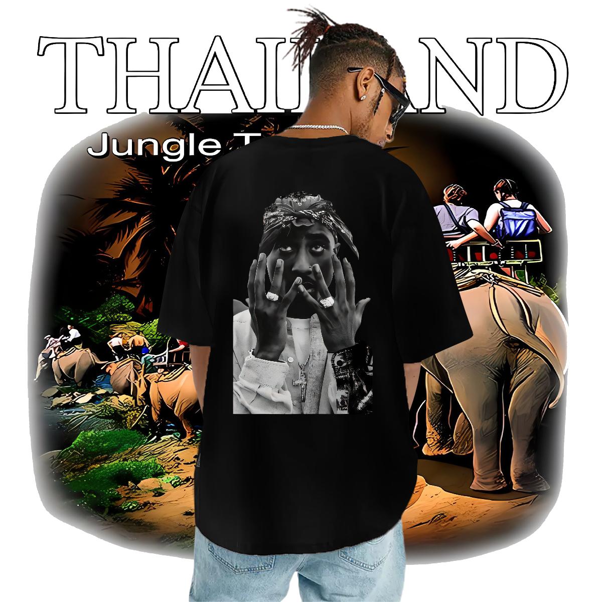 New T-Shirts DIY Printed Men Clothes T-Shirt Sport Cotton Breathable Soft Popular Tops Shirt