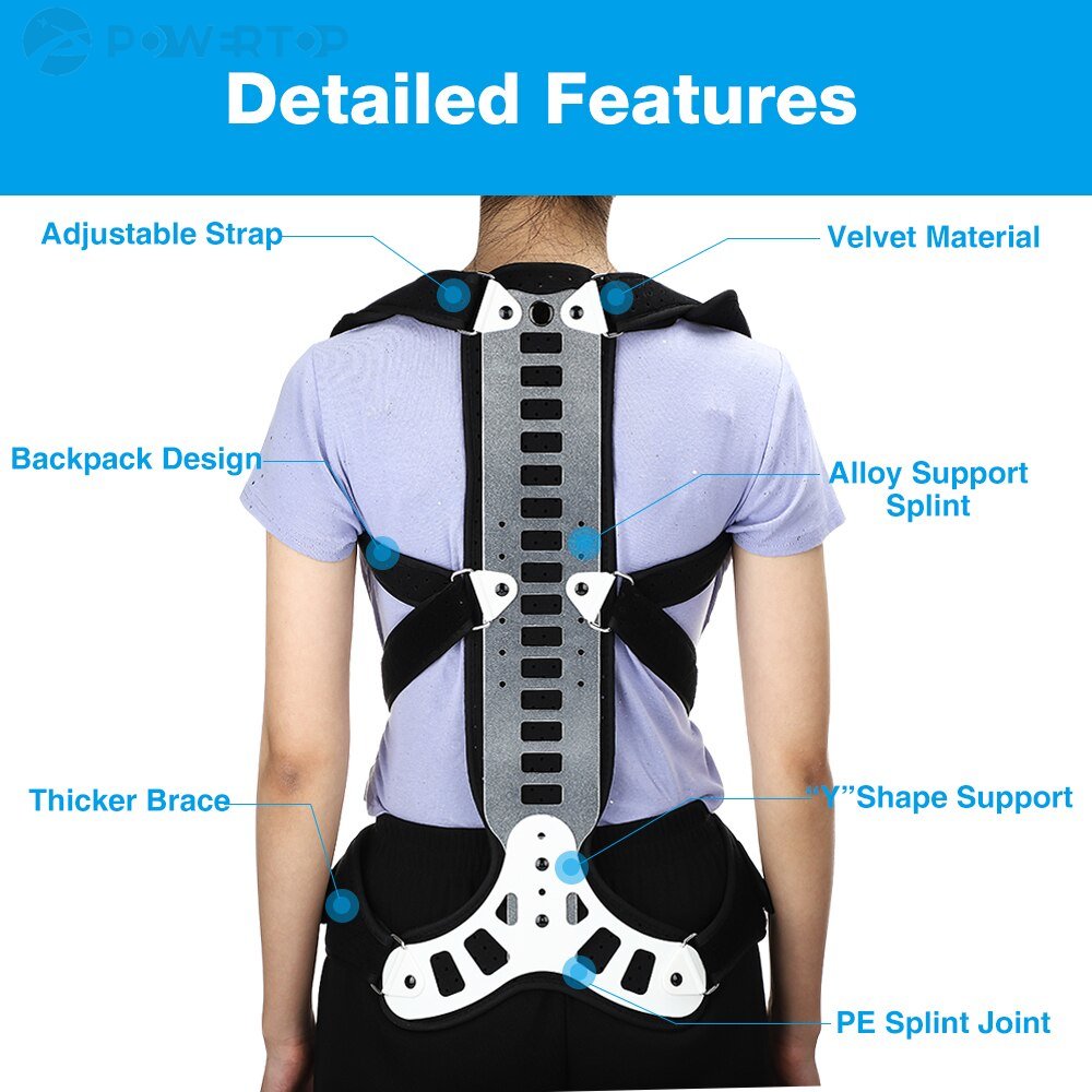 Posture Corrector Back Support Comfortable Back and Shoulder Brace for Men and Women,Medical Device to Improve Bad Posture