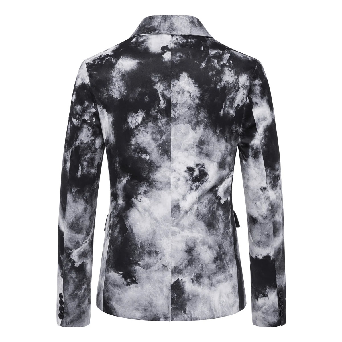 Autumn And Winter Mens Single Coat Individual Print Casual Comfort Business Banquet Good-Looking Single Breasted Mens Suit 240518