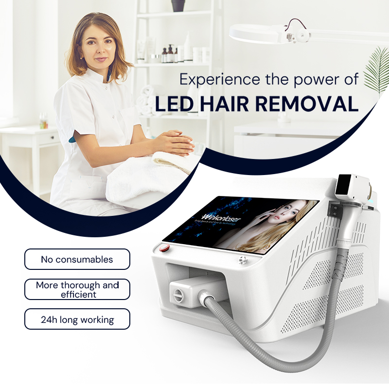 LED machine Face Body Hair Removal 650nm~1300 Skin Rejuvenation Big Spot Fast Hair-removal unlimited shoots