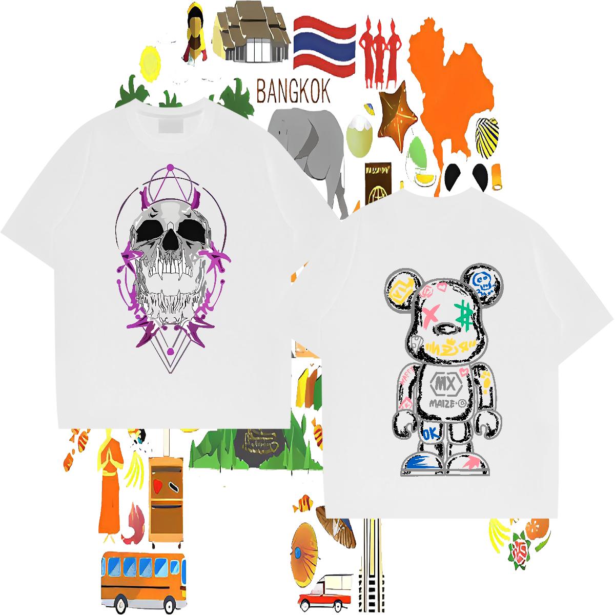 Fashion T Shirt For Man DIY Logo Men Tops Tees Sports Casual Breathable Short Sleeve Cool Clothes