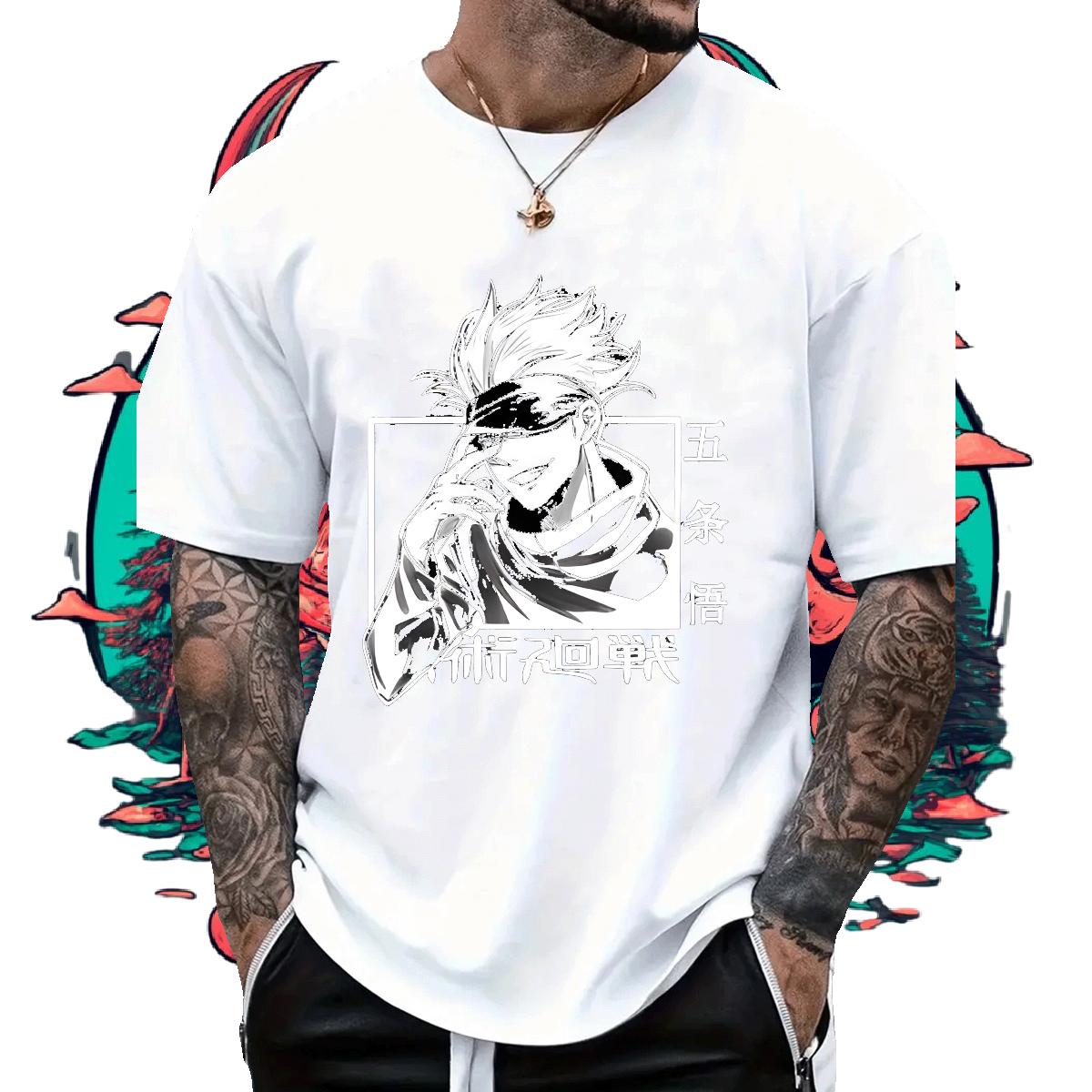 2024 New Man T Shirts Anime Couples T Shirts Hip Hop Short Sleeve Cotton O-Neck Designer Tees