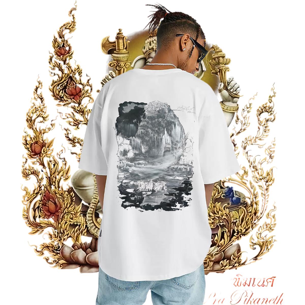 New T Shirt For Man Floral Print Men Clothes T-Shirt High Street Hip Hop Short Sleeve Cotton O-Neck Popular Polos