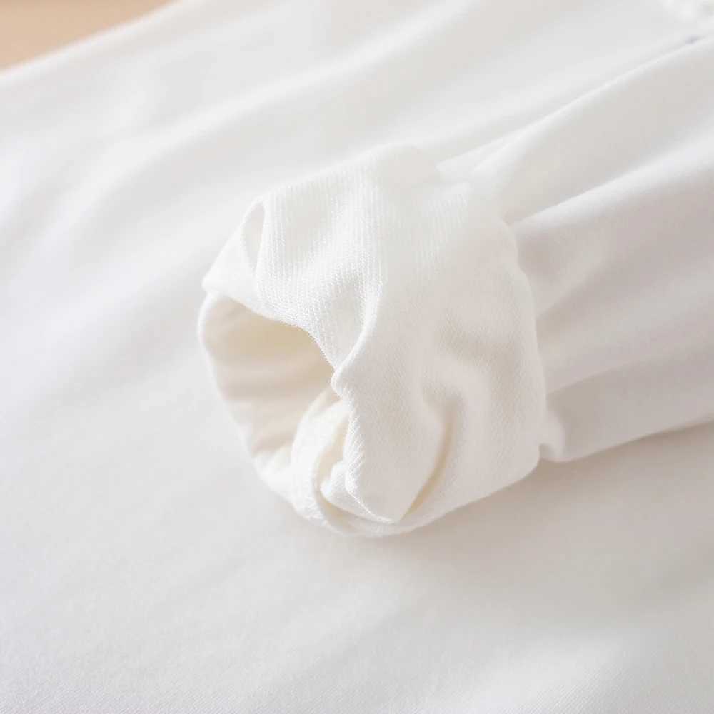 Polos Polos Girls shirt school uniform childrens spring and autumn long seven piece polo shirt childrens lapel top WX5.29