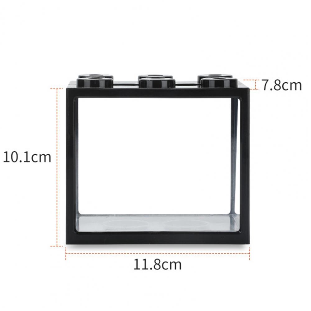 Mini Fish Tank Transparent Pet Box Compact Create Vitality Cute Desktop Fish Tank Table Baby Turtles Raising Box