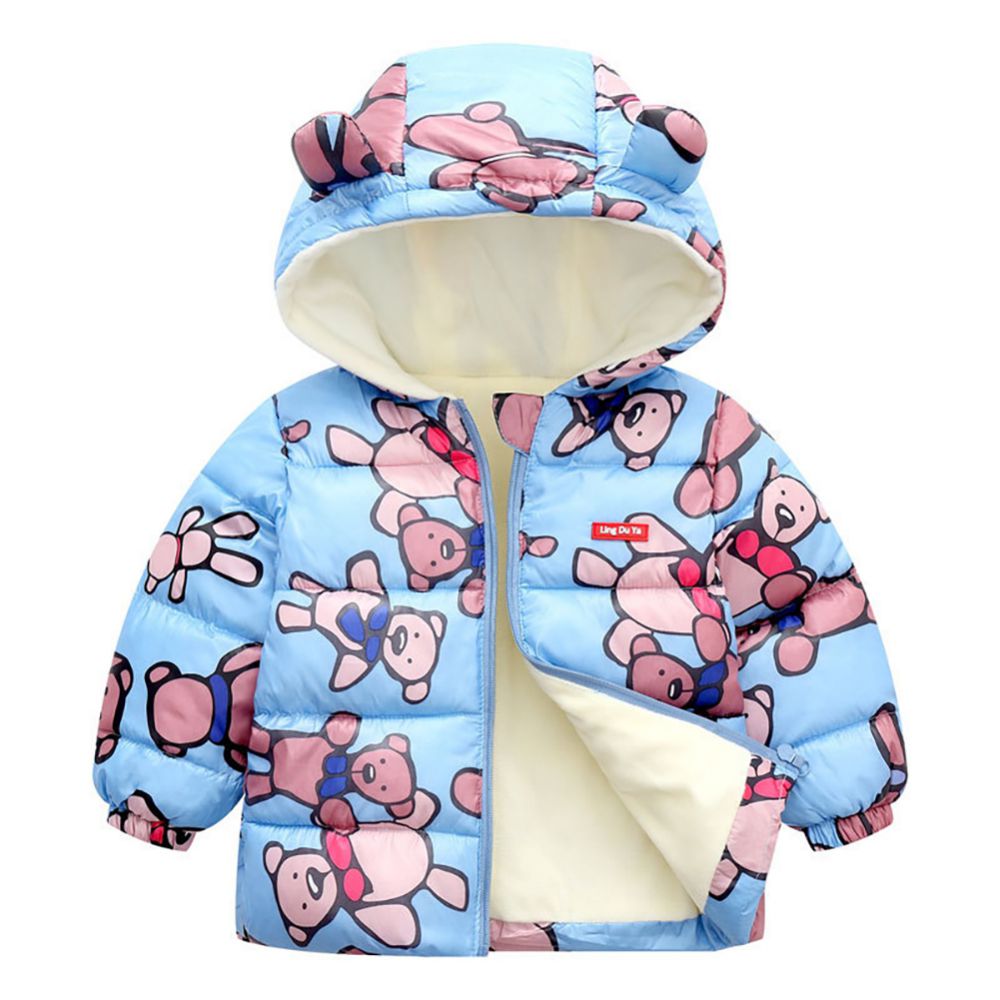 Stay Toasty This Winter! Infant & Kids Hooded Down Jacket - Super Soft Lined Puffer Coat for Newborn to 7 Years