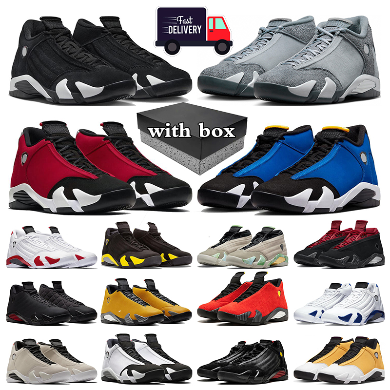 With Box 14 14s basketball shoes mens sneakers Flint Grey Black White Gym Red Laney Light Ginger Thunder Desert Sand mens trainers outdoor