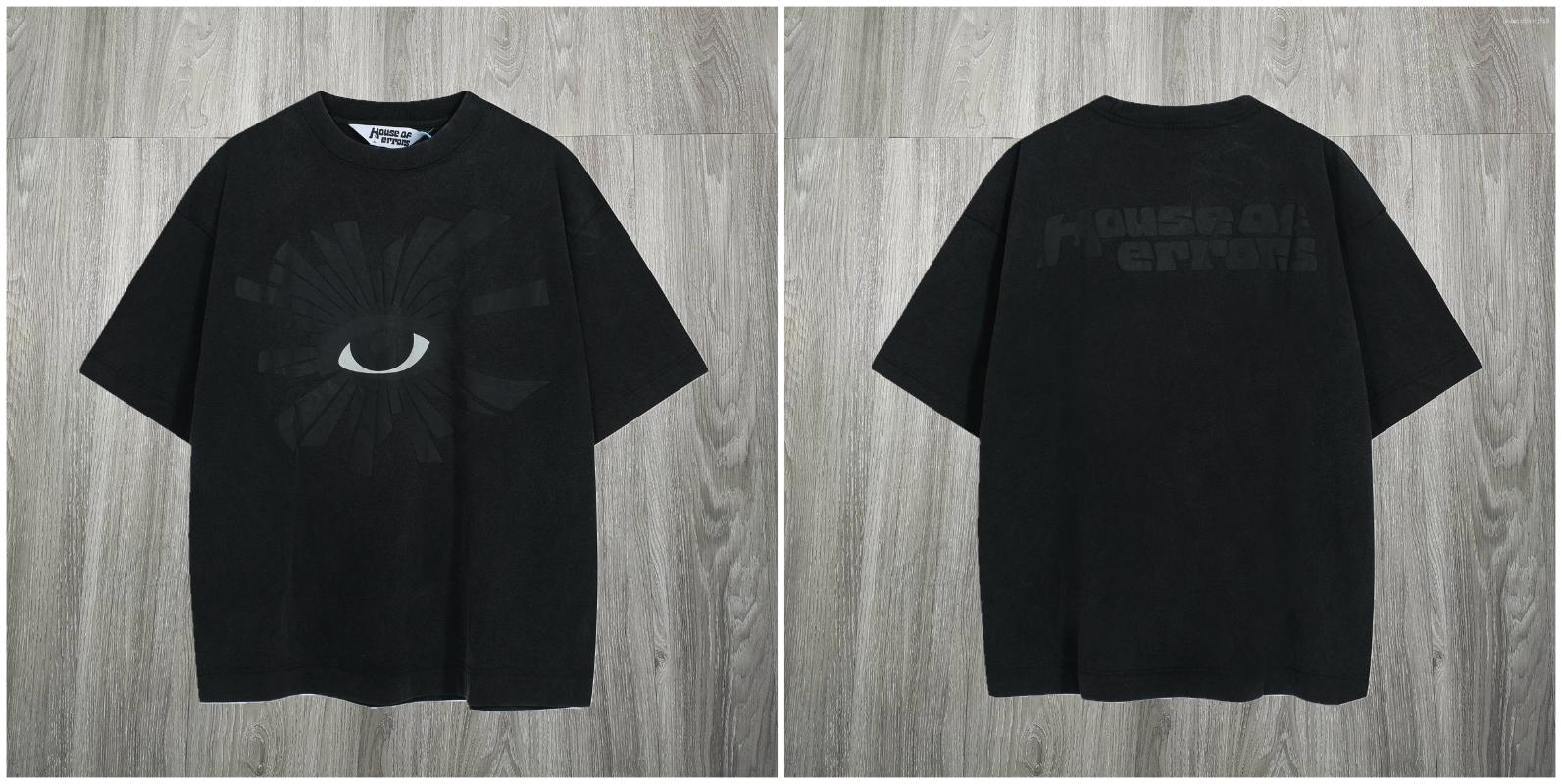Oversized Foam Print Cotton T-Shirt | Vintage Fashion Men's Tee
