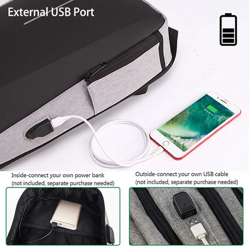 17 inch Laptop Backpack Anti-theft Waterproof School Backpacks with USB Charging Travel Laptop Bag Hard Shell Computer Backpack 240528